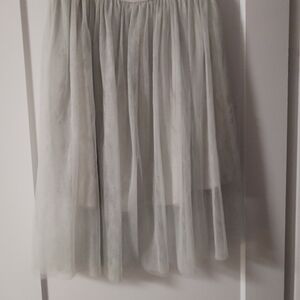 Seafoam Green Tiered Skater Midi Skirt